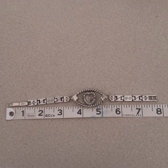 Brighton Crystal Heart Silver Link Bracelet - Picture 3 of 10